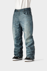 686 Men's Destructed Denim Pant - Dk. Blue