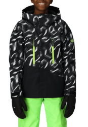 686 Jr. Boy's Geo Insulated Jacket - Print / Black