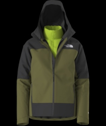 The North Face Men's Mountain Light Triclimate Jacket - Forest Olive / Black