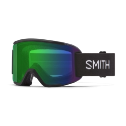 Smith Squad S Snow Goggles Black  - ChromaPop Sun Green Mirror