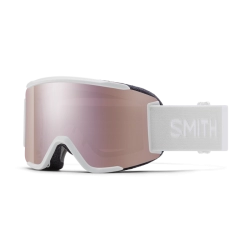 Smith Squad S Snow Goggles White Vapor - Sun Platinum Mirror / Clear