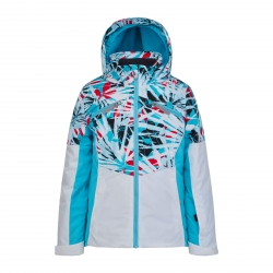 Spyder Girl's Conquer Jacket - White Island