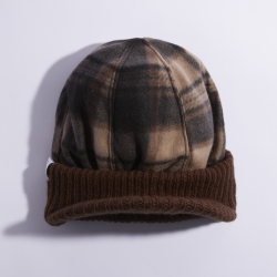 Coal The Rockland Beanie - Brown Plaid