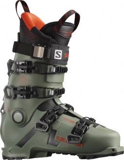 Salomon Shift Pro 130 AT Snow Ski Boots - Oil Green/Black