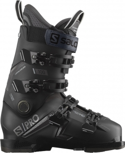 Salomon S/Pro 100 GW Ski Boots - Black/ Belluga/ D. Silver Metallic