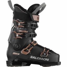 Salomon S/Pro Alpha 90 W GW Ski Boots - Black/ Rose Gold/ Metallic Silver