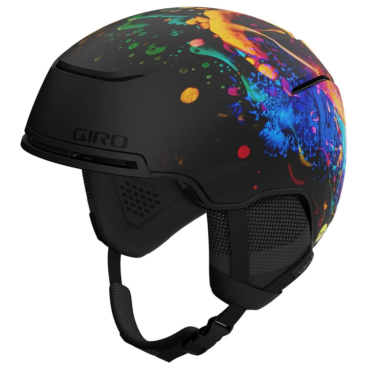 Giro Jackson Mips Free Ride Adult Snow Helmet Matte Black Orange Liquid Light Neptune Diving Ski