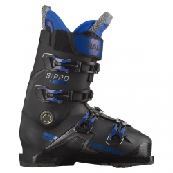 Salomon S/Pro HV 130 Ski Boots - Black/ Blue Metallic/ Beluga