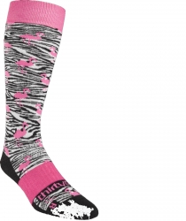 Thirty Two Women's Double Sock - Black/Pink