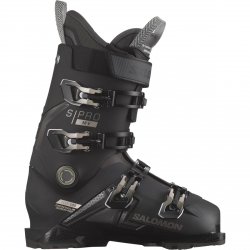 Salomon S/Pro MV 100 Ski Boots - Black/ Titanium Metallic/ Beluga