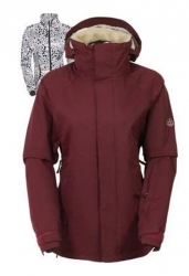 686 Women's Smarty Catwalk Jacket - Wine Pincord