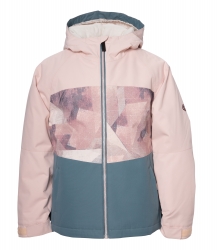686 Girl's Athena Insulated Jacket - Himalayan Pink Colorblock
