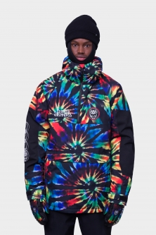 686 Men's Renewal Insulated Anorak - Grateful Dead Black Tie Dye