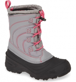 The North Face Youth Aspenglow IV Boot - Frost Grey / Mr. Pink