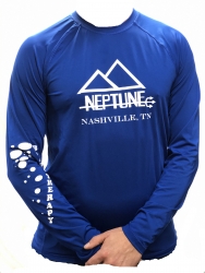 Neptune Logo Rashguard - Royal Blue