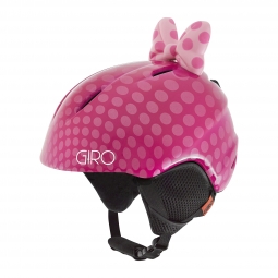 Giro Youth Launch Plus Helmet - Pink Bow Polka Dots