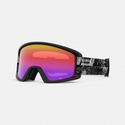 Giro Dylan Unisex Snow Goggle - Black/White Data Mosh Strap with Rose Spectrum/Yellow Lenses