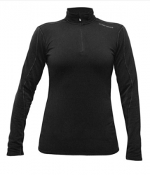 Hot Chillys Women's Micro-Elite XT Zip-T - Black/Granite