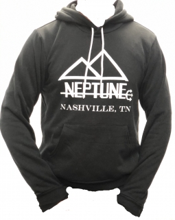 Neptune Logo Hooded Sweatshirt - Black