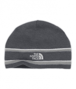 The North Face Logo Beanie - Vanadis Grey and Monument Grey