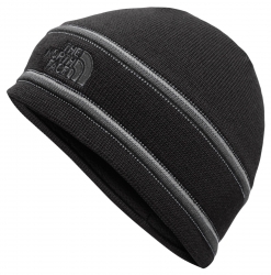 The North Face Logo Beanie - TNF Black/ Graphite Grey