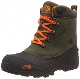 The North Face  Youth Chilkat Lace II - Tarmac Green / Scarlet Ibis