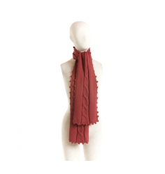 Nils Lifestyle Knit Scarf - Scarlet