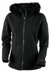 Obermeyer Women's Sadie Cable Knit Jacket - Black