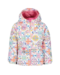 Obermeyer Girl's Livia Jacket - White Snowflakes