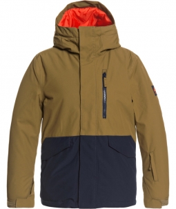 Quiksilver Mission Solid Youth Jacket - Military Olive