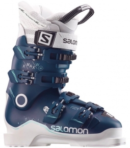 Salomon Women's X-Max 90 Snow Ski Boot - Petrol Blue/ White/ Grey