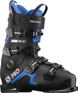 Salomon S/Pro HV 130 Snow Ski Boot - Black / Race Blue / Red
