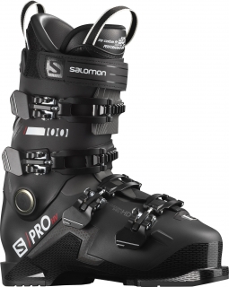 Salomon S/Pro HV 100 Snow Ski Boot - Black / Belluga / Red