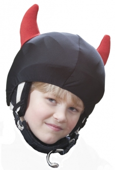 Screamer No Bull Helmet Cover - Red Horns