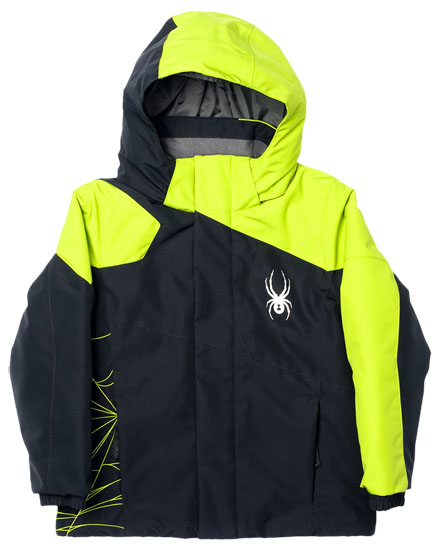 Mini Jacket - Black/Theory Green: & Ski