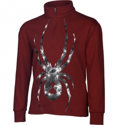 Spyder Mini Bugs on Bugs Cotton T-Neck - Red/Steel/Black