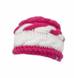 Spyder Girl's Twisty Freeze Hat - Hot Pink