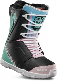 Thirty Two Women's Lashed Melancon Snowboard Boot- Black / Pink / Green